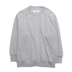 Oversized Light Gray Crewneck Sweatshirt Down To Earth Aerie Lounge Sweatshirt